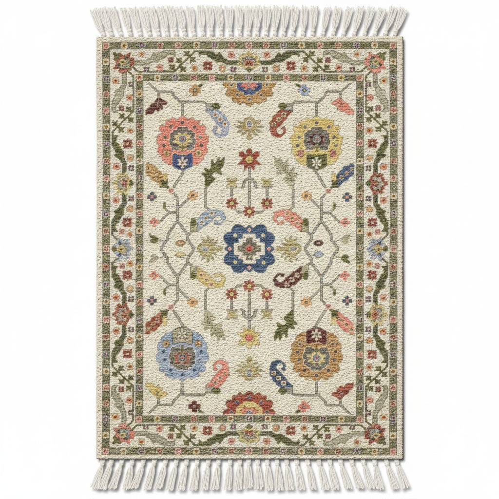 AVELANIS - Hand Knotted Oushak Carpet